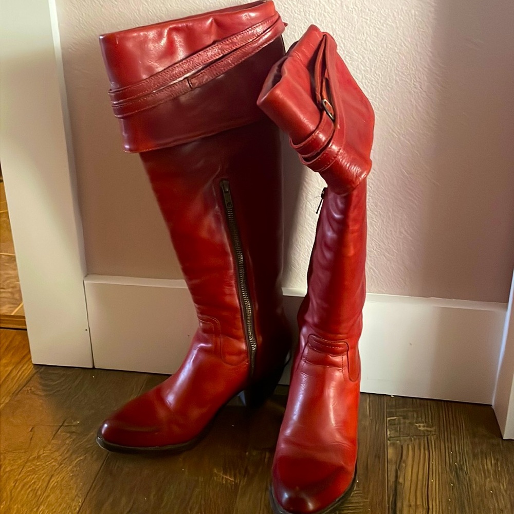 Burgundy OTK Frye Boots size 8.5